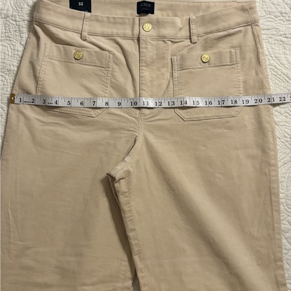 J. Crew Beige Corduroy Pants Lizzie Wide Leg NWT - Picture 8 of 11